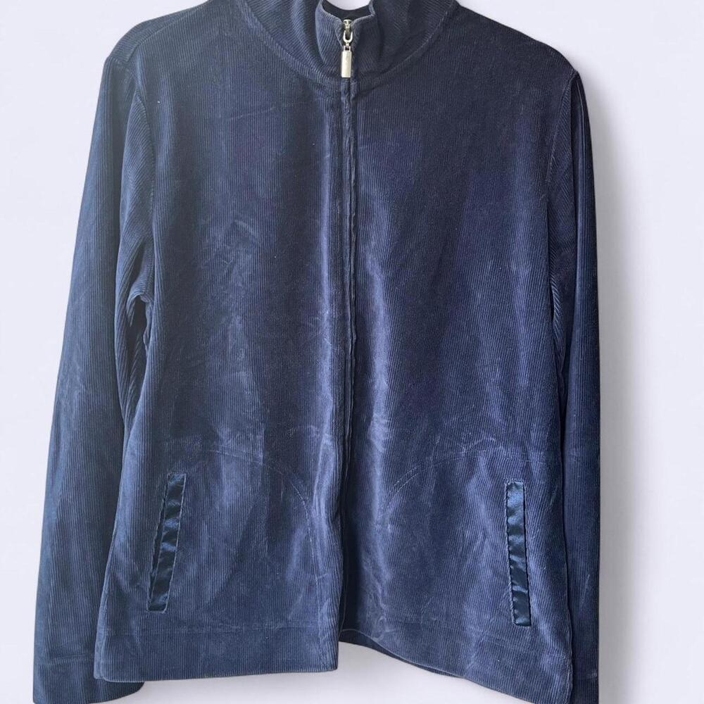 Liz Claiborne Women's Blue and Navy Jacket